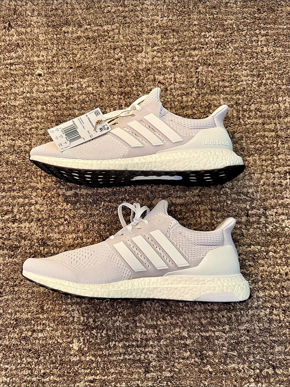 NWT adidas Ultraboost 1.0 Men's Athletic Shoes Triple White US 13